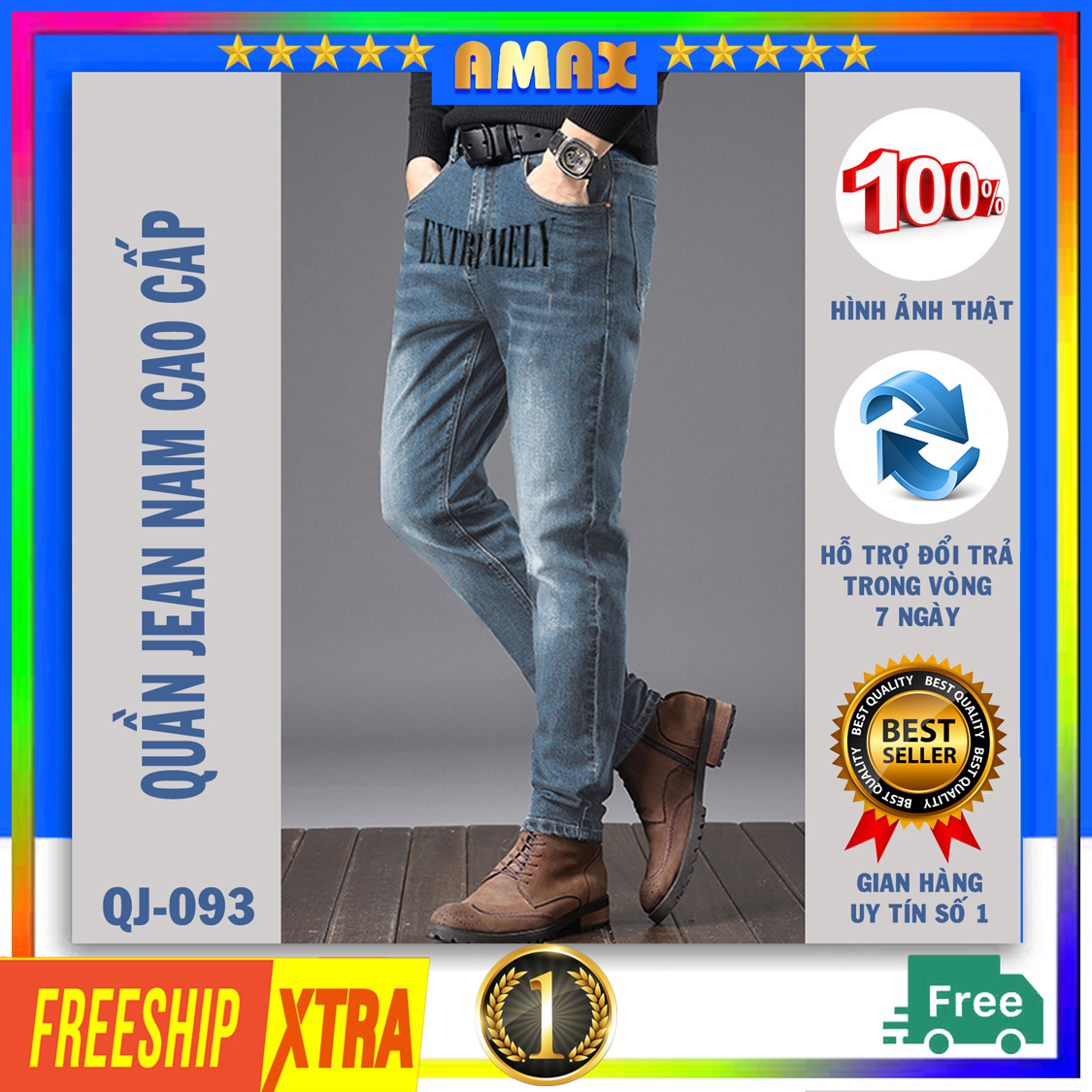 Quần jean nam cao cấp quần bò nam đẹp cao cấp QJ-2031