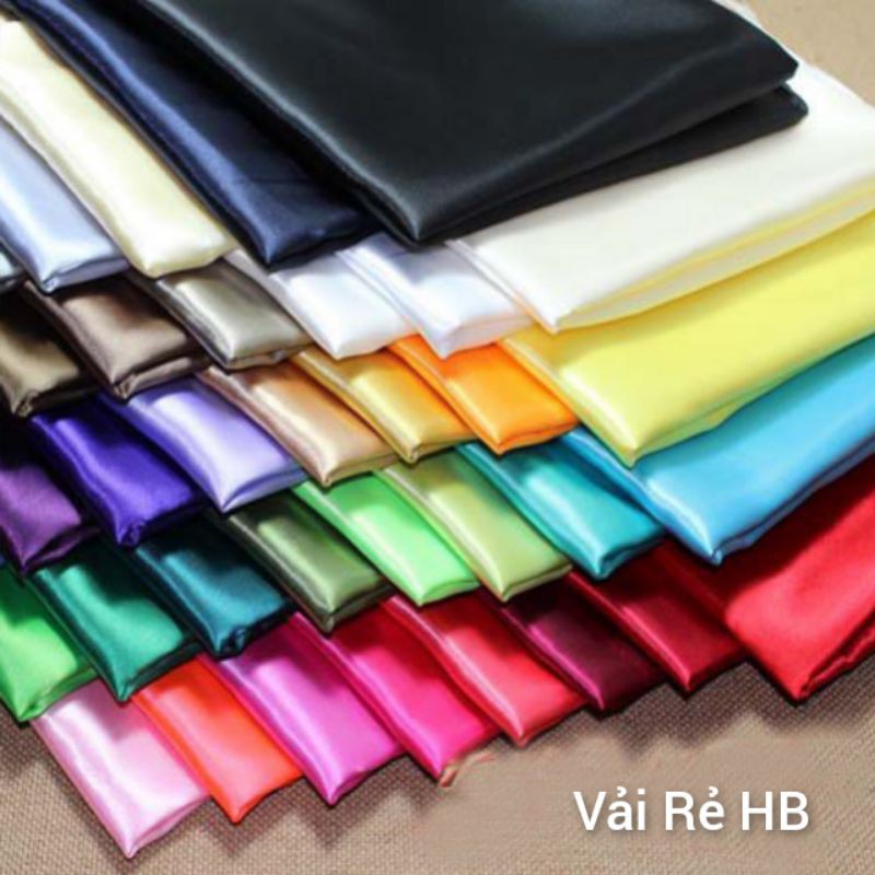 Album 3: Vải phi lụa bóng satin dài 1mx khổ rộng 1,5m của Vải rẻ HB shop