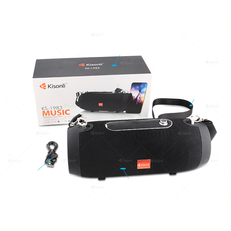 Loa bluetooth kisonli ks-1983 có quai đeo tiện dụng hãng phân phối chính thức - nhất tín computer