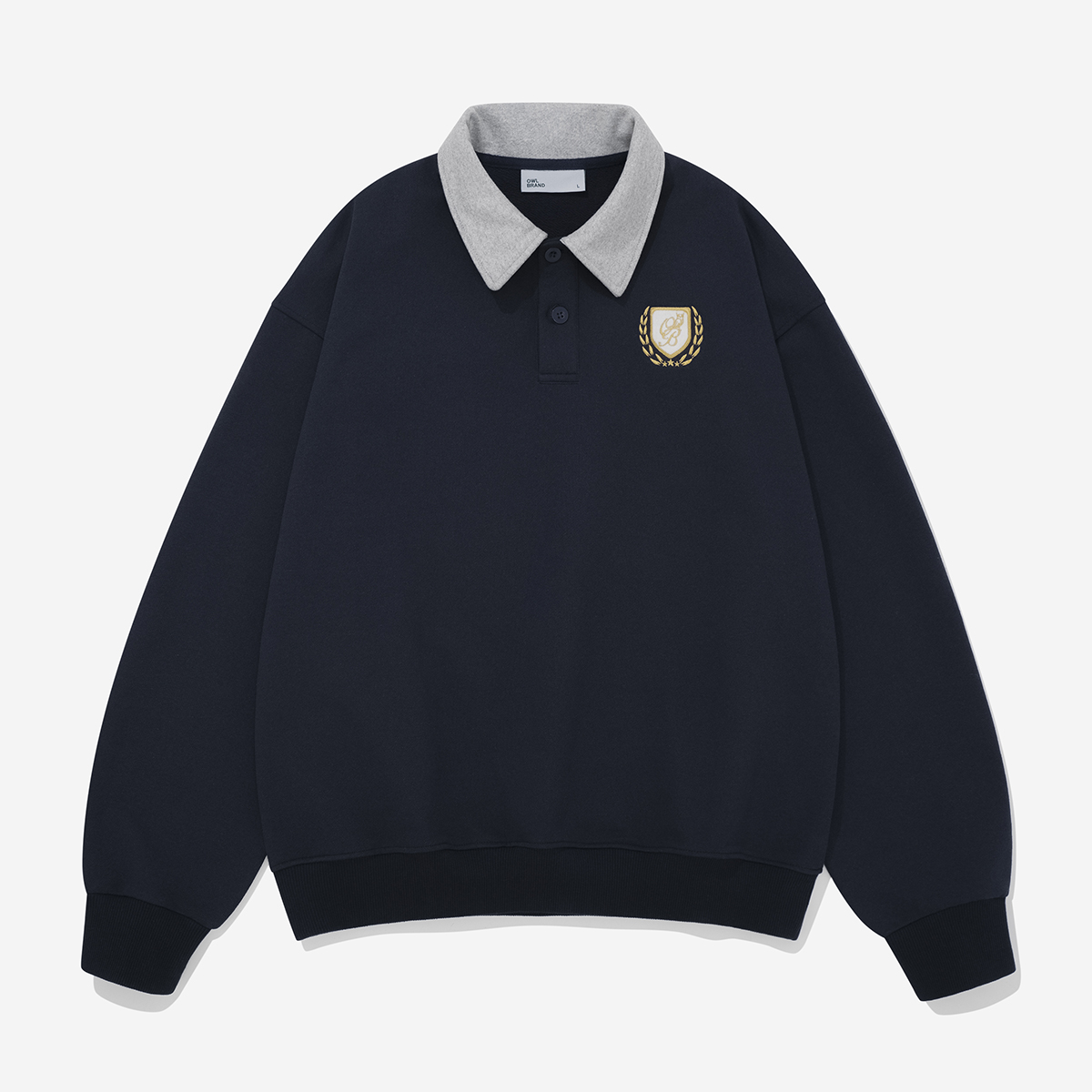 Áo nỉ chui đầu Owlbrand League/Navy