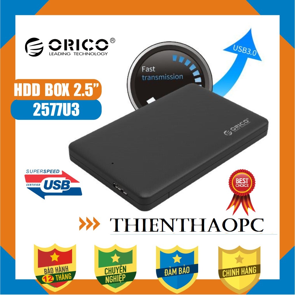 Hdd box 2.5 inch orico 2577u3 3.0
