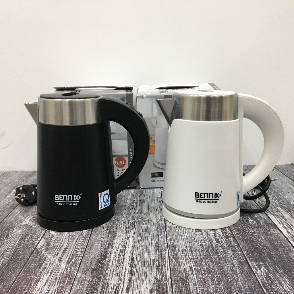 Ấm siêu tốc inox 2 lớp bennix bn-008ek
