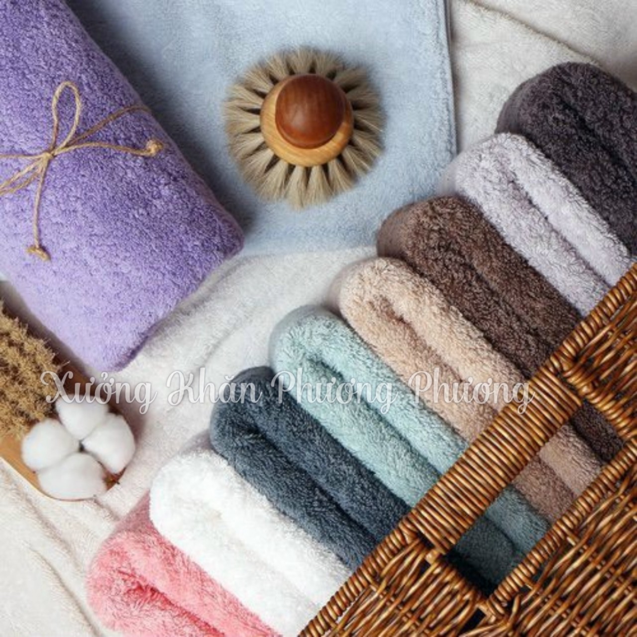 Khăn tắm Cotton Xuất khẩu cỡ lớn 60x120, không phai màu, 100% Cotton thấm hút tốt