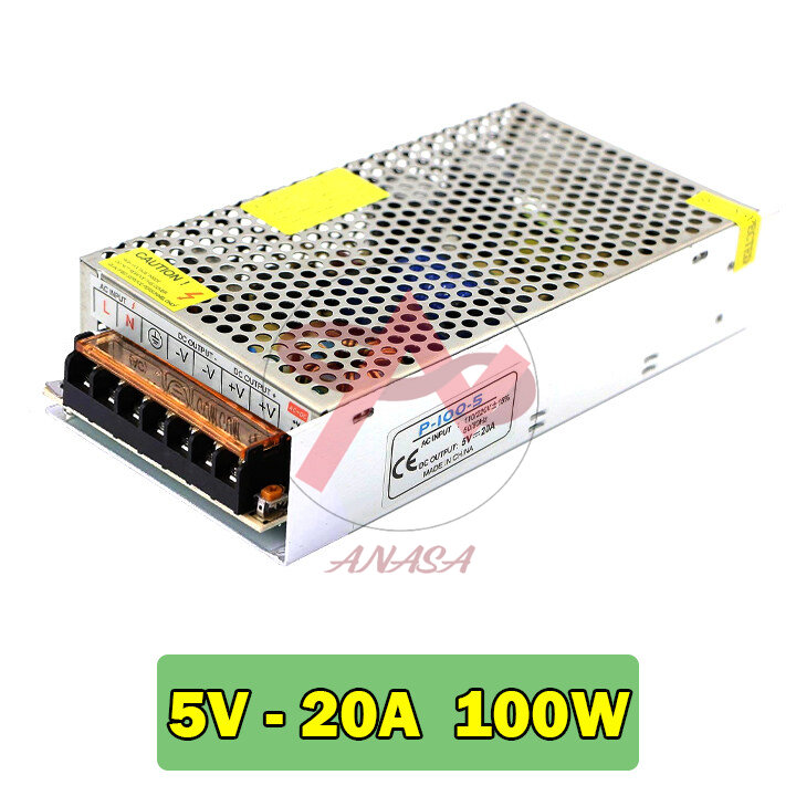 Nguồn Tổ Ong Trong Nhà 5V 20A - Công Suất Thực 100W