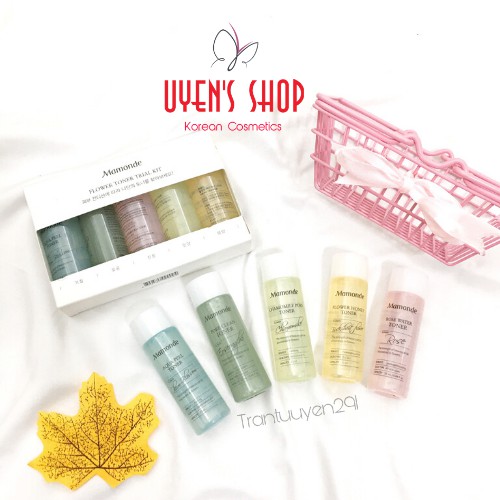 Nước hoa hồng Mamonde Flower Toner Trial Kit