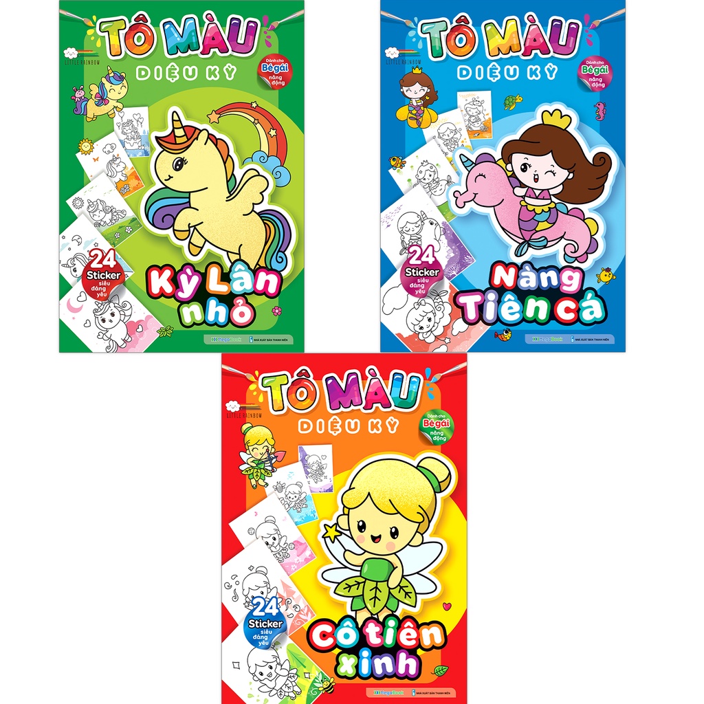 Sách Combo Tô màu diệu kỳ - Megabook