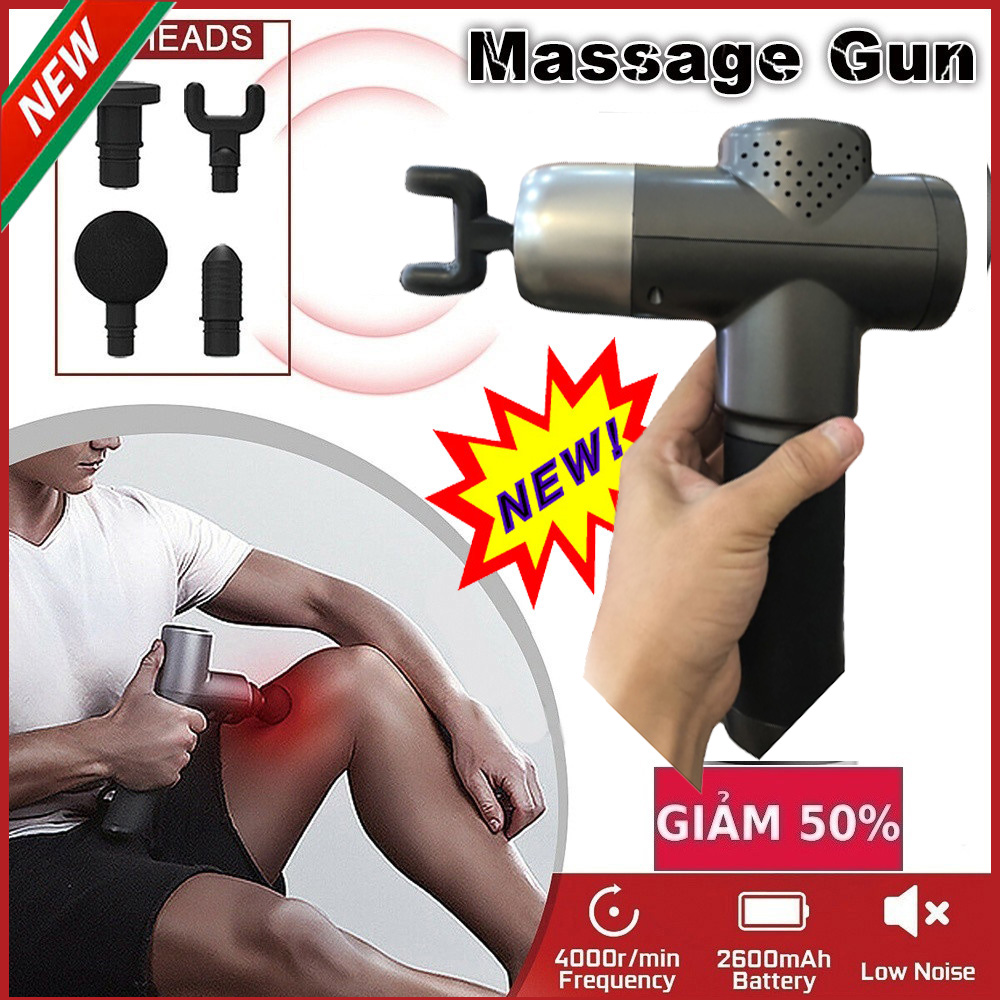 [HCM]ASSAGE TRỊ LIỆU NHỨC MỎI VAI CỔ GÁYMáy (súng) massage cầm tay Gun SL-8860 trị liệugiảm cơn đau căng thẳngsản phẩm tốt cho người tập gym và vơ cơ khi tâp gym.(SALE-50%)