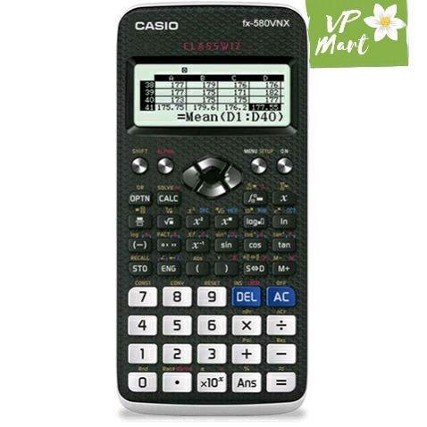 Máy tính học sinh casio fx 580vnx hàng nhập khẩu không tem