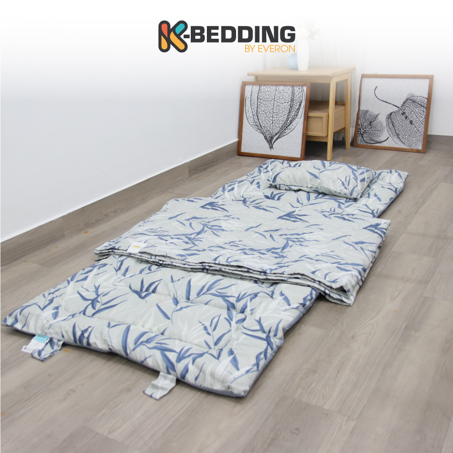 Bộ Trải Ngủ Văn Phòng K-Bedding by Everon (80*195cm) tiện lợi, gọn gàng KPMS Màu Ngẫu Nhiên  Sleeping Pad Set