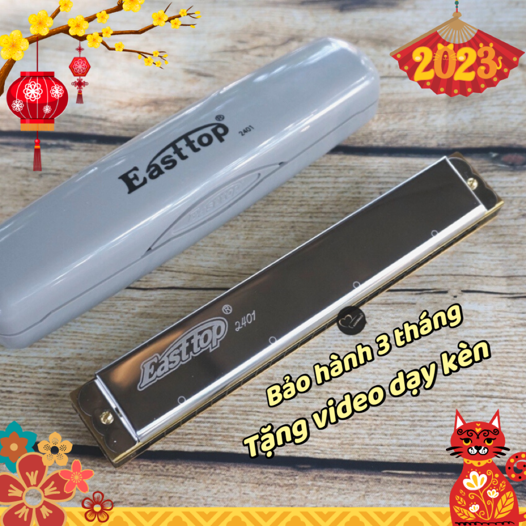 Kèn harmonica tremolo easttop t2401 tone c