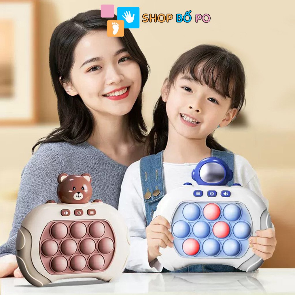 Máy chơi game cầm tay bấm nút pop it phiên bản điện tử