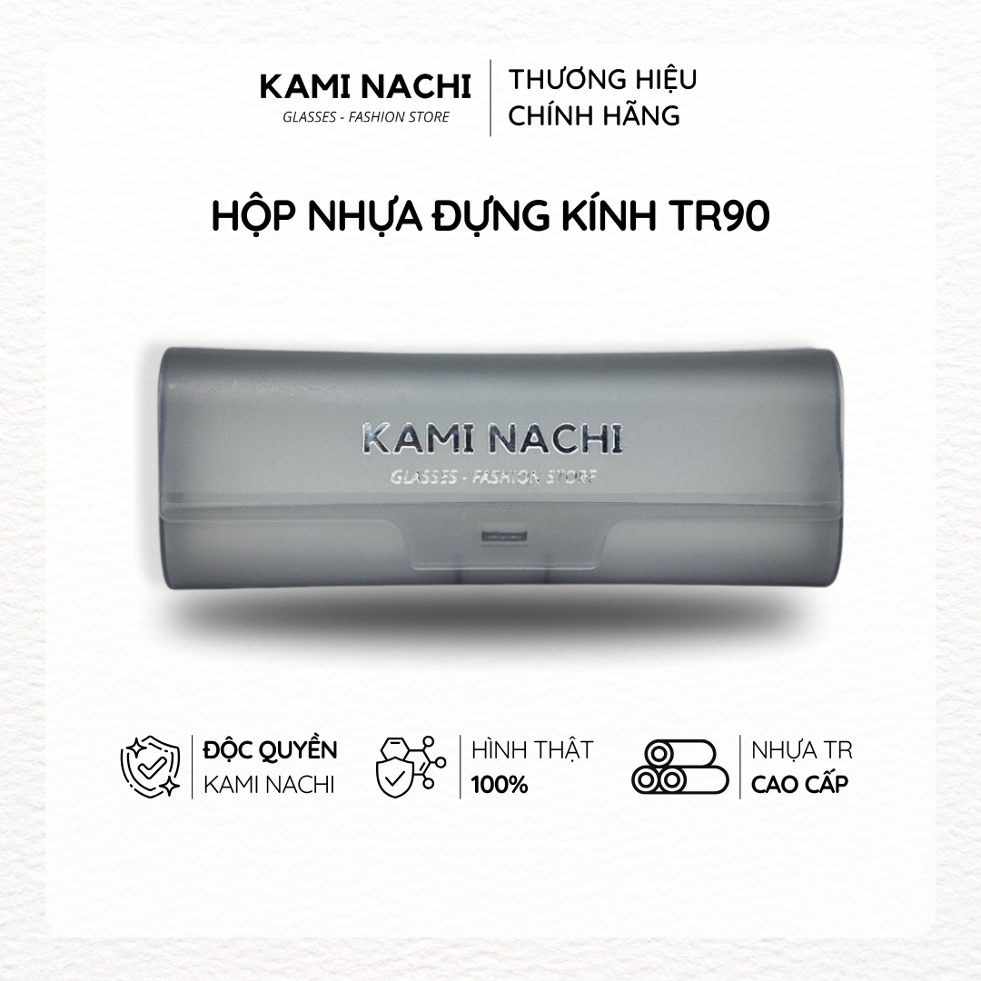 Hộp đựng kính nhựa chính hãng KAMI NACHI tiện lợi, nhỏ gọn, dễ sử dụng