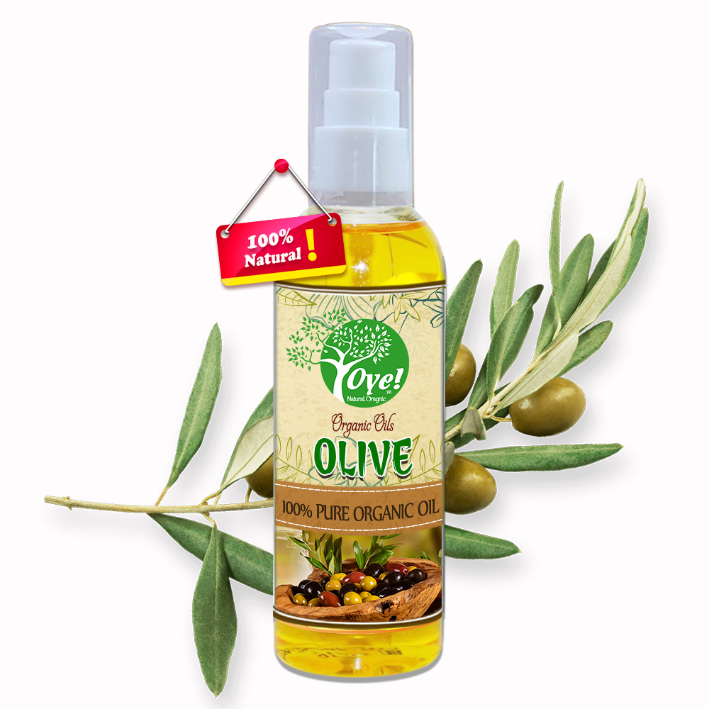 Dầu Olive OYe 100ml Nguyên Chất, Dưỡng Da, Dưỡng Tóc, Tẩy Trang