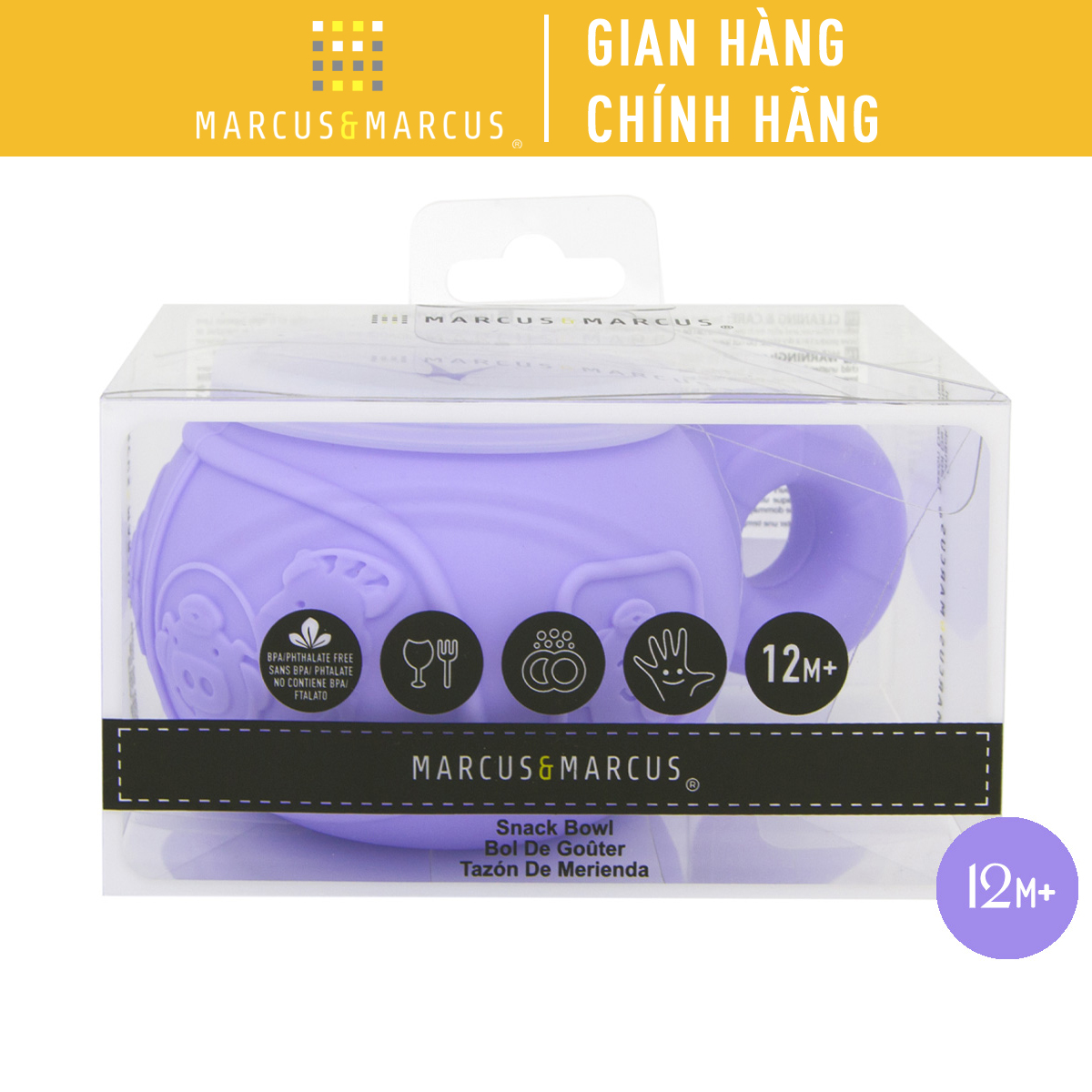 Hũ đựng bánh ăn dặm silicon chống đổ cho bé Marcus & Marcus, từ 12 tháng - Willo