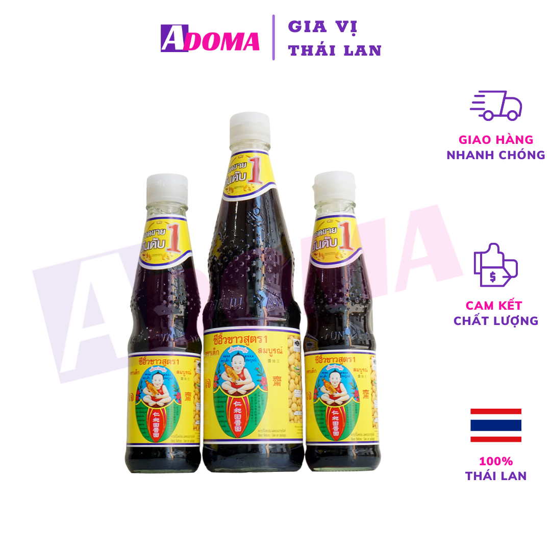 Nước tương trắng Ăn Chay ADOMA Healthy Boy Thái Lan 300ml - Thin Soy Sauce ซีอิ๊วขาวสูตร 1 เด็กสมบูรณ์