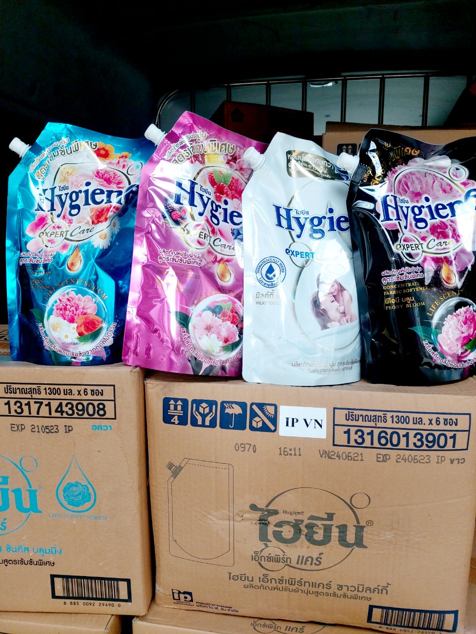 Nước xả vải hygiene 1.1l 1.3l đậm đặc - hàng thái lan
