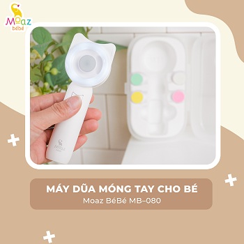 Moaz BéBé mb080  máy dũa móng tay cho bé bảo hành chính hãng 12 tháng