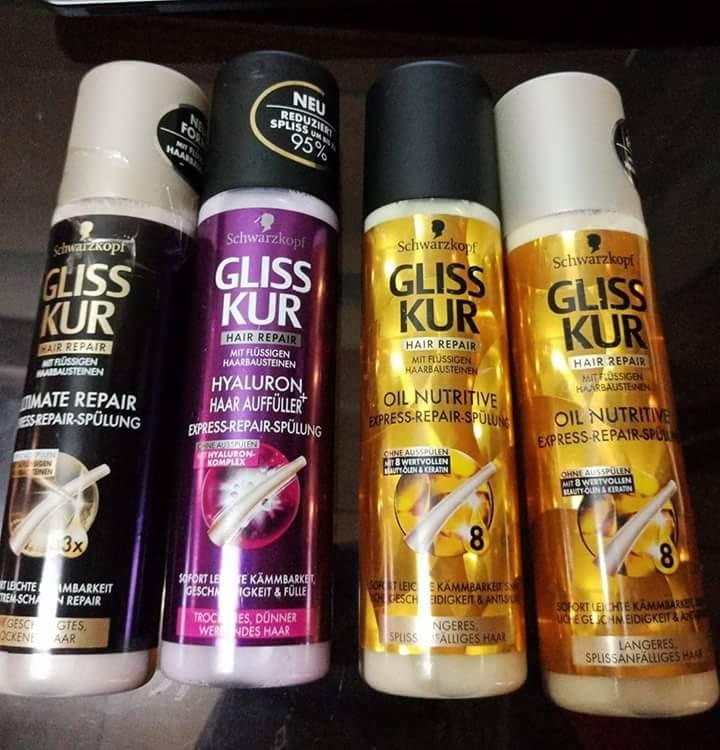 Tinh dầu xịt dưỡng tóc gliss kur hair repair