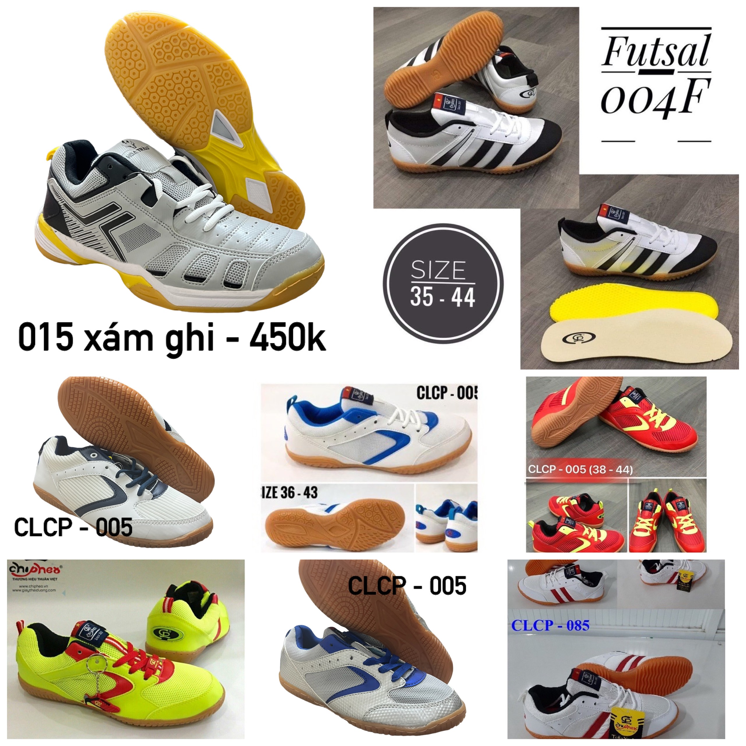 Giầy cầu lông nam nữ Chí Phèo CL005 đủ màu êm ôm chân giá rẻ