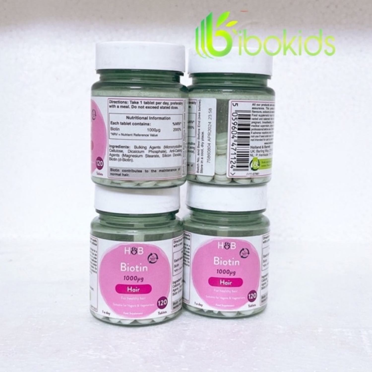 Viên uống mọc tóc Biotin 1000mg của Anh