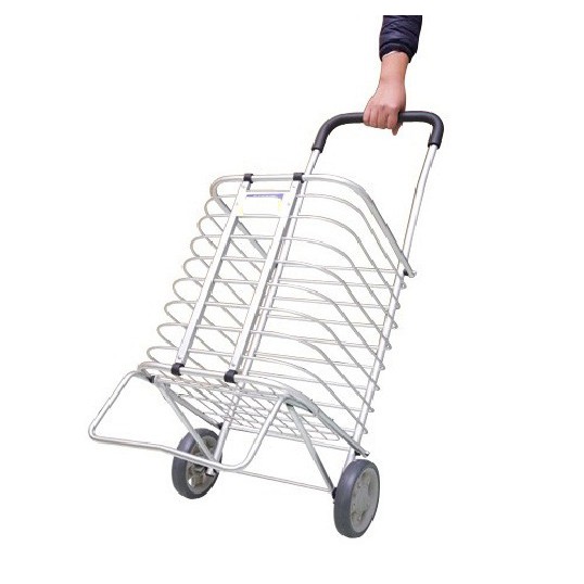 (Nhập FAB21H giảm 10%) XE KÉO HÀNG XE ĐẨY HÀNG, XE KÉO XE ĐẨY ĐA NĂNG ĐI CHỢ INOX CAO CẤP CÓ THỂ GẤP GỌN