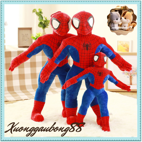 Người nhện spider man - đồ chơi thú nhồi bông siêu nhân anh hùng gấu bông gối ôm