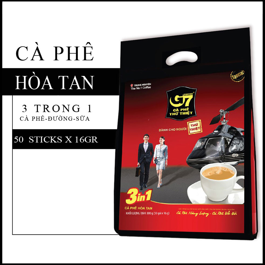Cafe g7 3in1 bịch 800gr