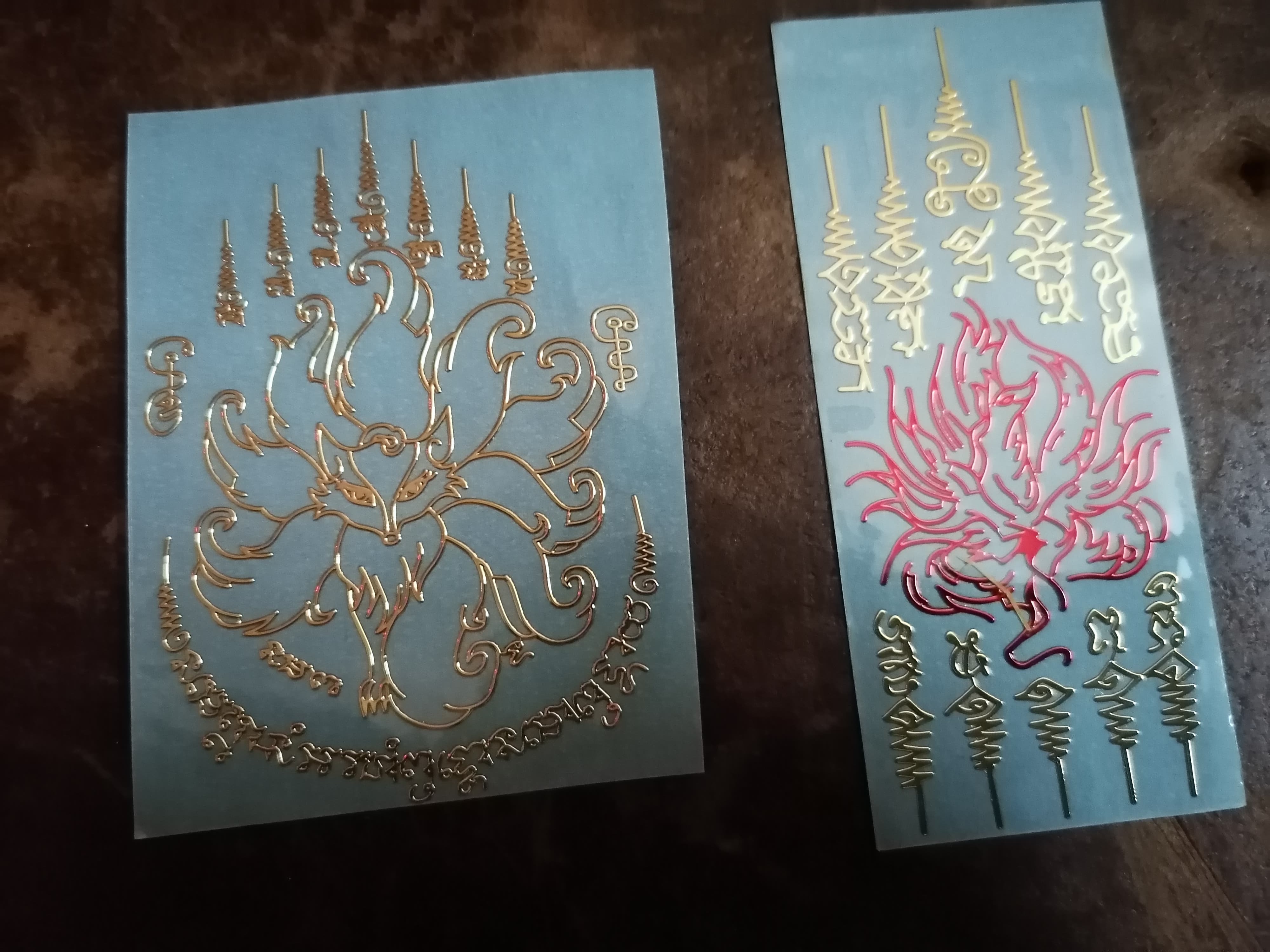 [HCM]linh phù HỒ LY vàng chín đuôi ĐIỆN THOẠI  kính laptop  - TĂNG QUYẾN RŨ - TĂNG VẬN TÌNH DUYÊN 9 đuôi