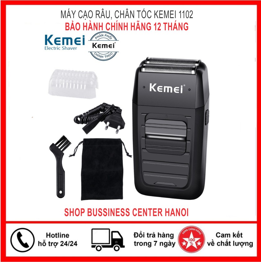 [Hàng Chính Hãng bảo hành 12 tháng] MÁY CẠO RÂU KHÔ, CẠO CHÂN TÓC KEMEI 1102 - BẢO HÀNH 12 THÁNG