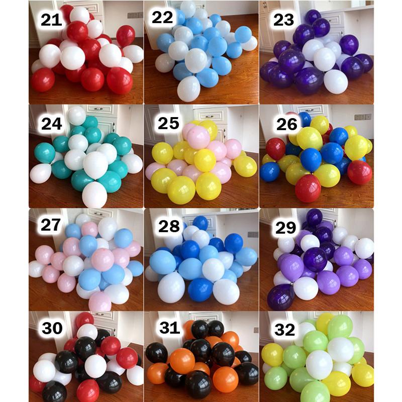 10 bong bóng mix màu tuyệt đẹp phối màu Balloon party Happy birthday wedding 21-32
