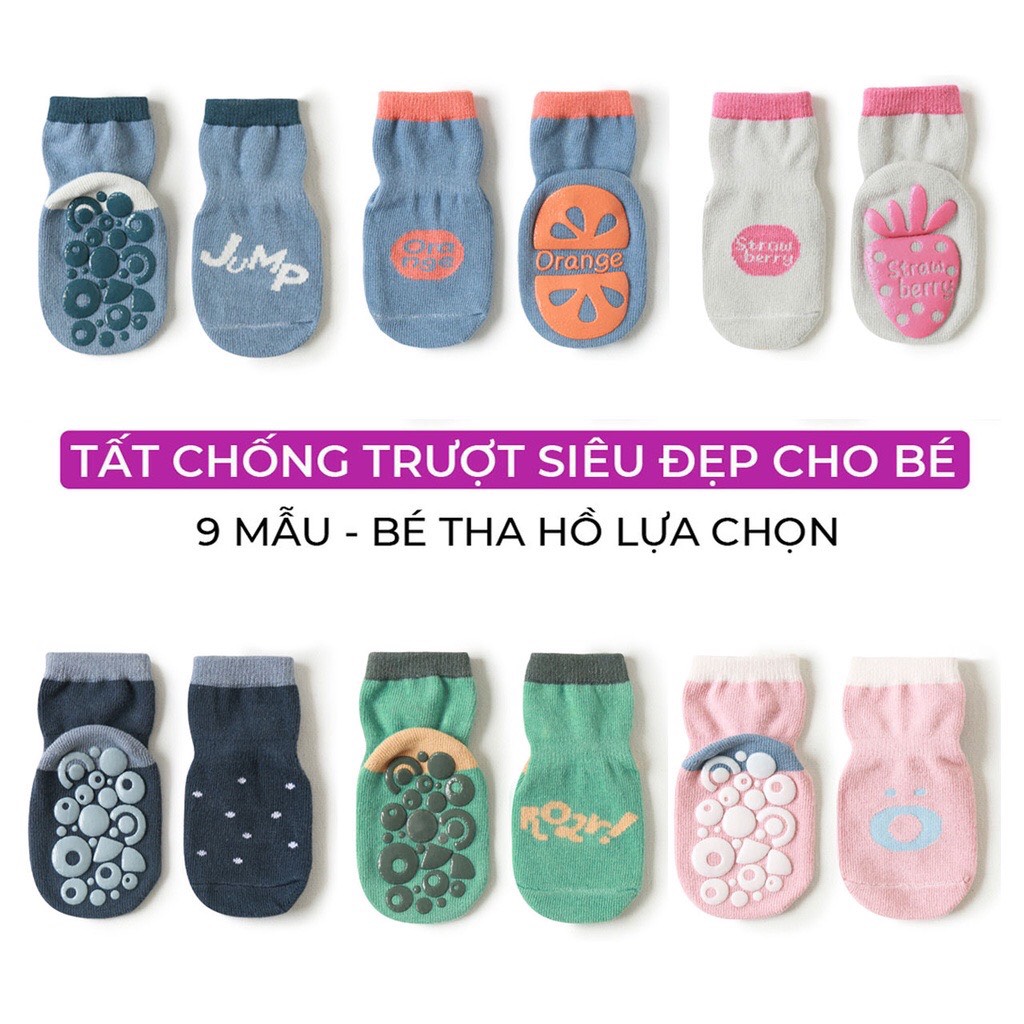 Tất cho bé, tất chống trượt cho bé, vớ cho bé trai bé gái