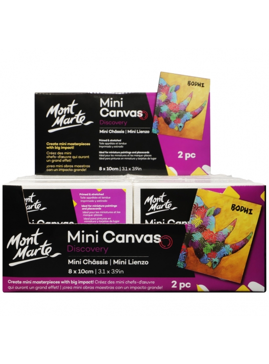 Giá vẽ mini kèm canvas mont marte/ bộ 2 khung canvas mini mont marte