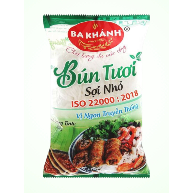 Bún Tươi Sợi Nhỏ Ba Khánh 500g