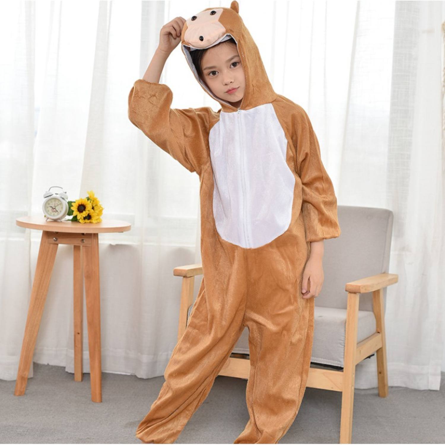 (CÓ SẴN) Bộ Đồ Hoá Trang Con Khỉ Nâu Cho Trẻ Em và Người Lớn, Trang Phục Các Con Vật Trong 12 Con Giáp Cực Dễ Thương