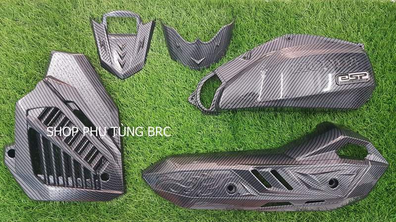 Combo 5 món ốp phủ cacbon xe AIR BLADE 2020, 2021.
