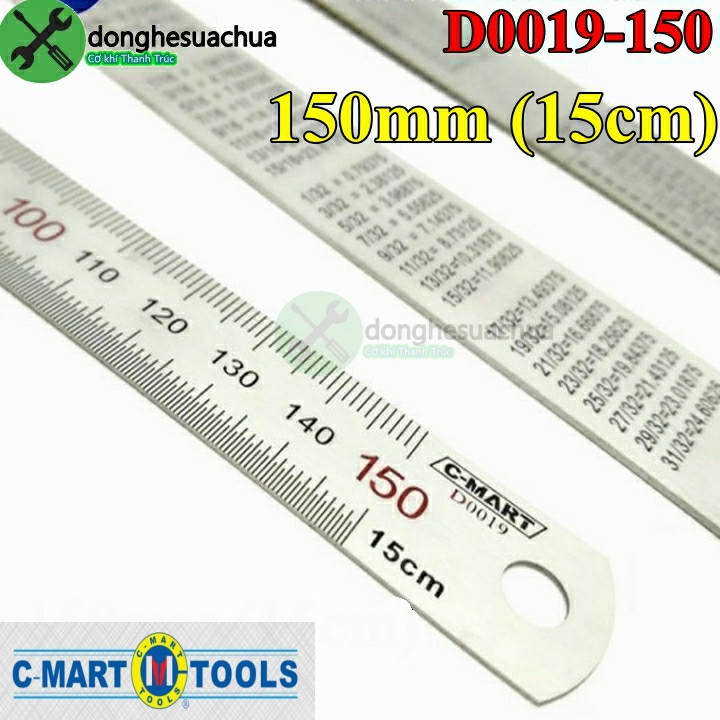 Thước lá c-mart d0019-150 150mm
