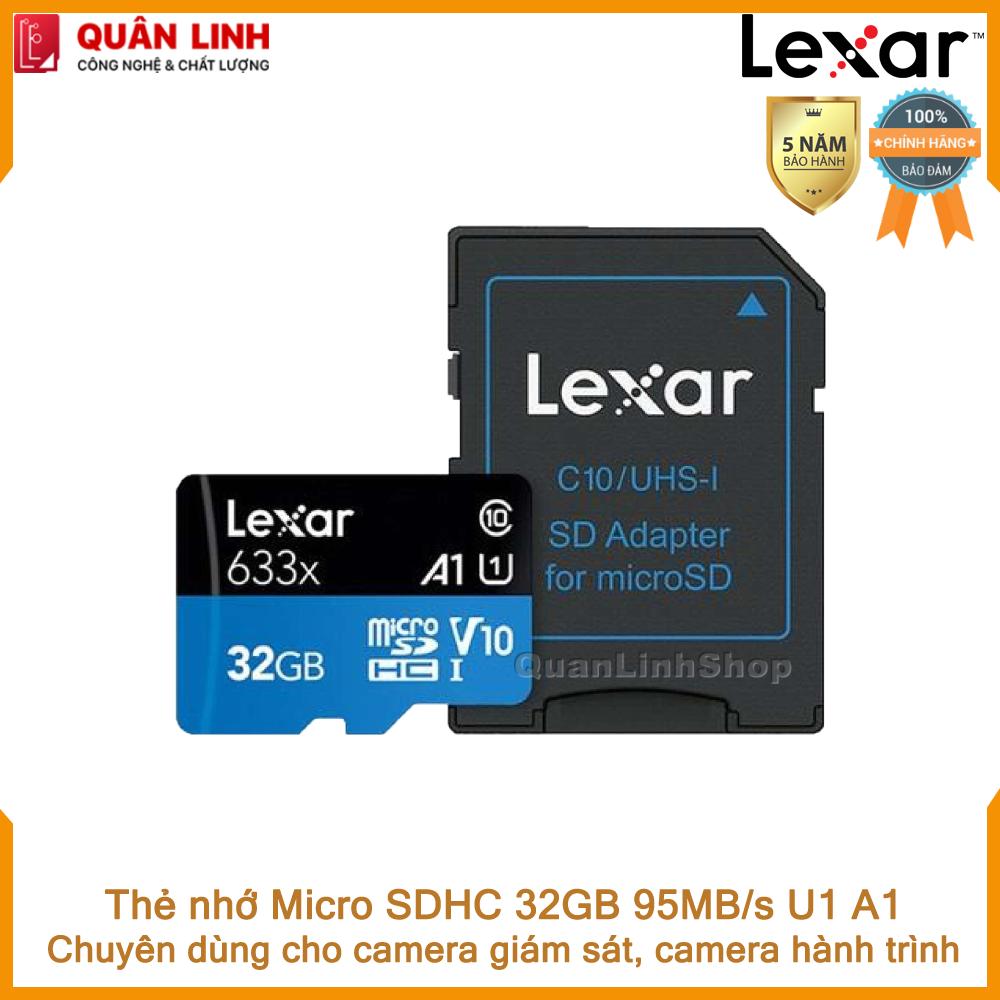 Thẻ nhớ micro sd 32gb 95mb/s a1 v10 u1 lexar