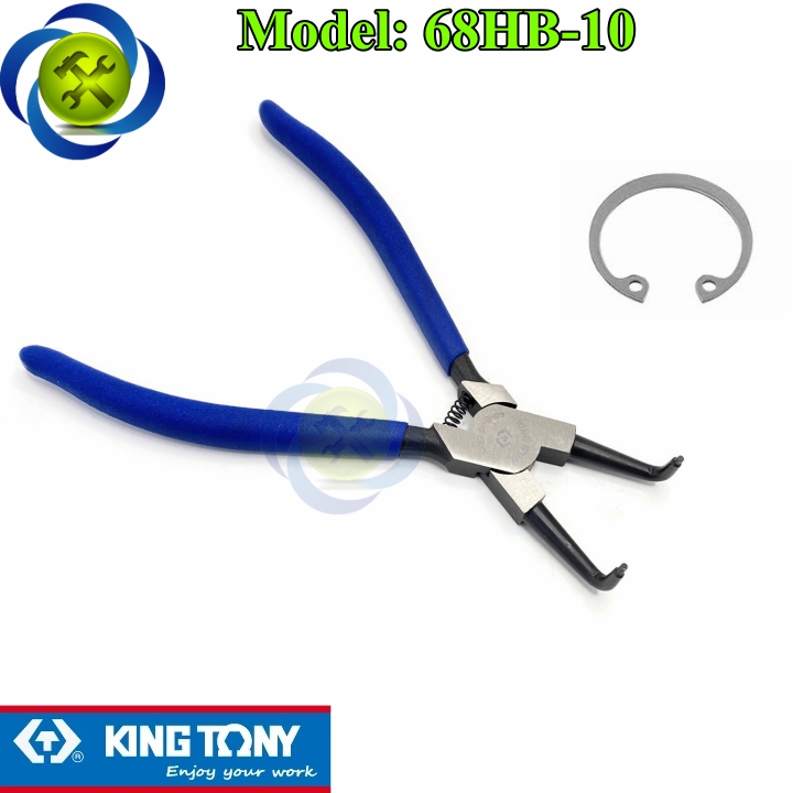 Kìm mở phe trong kingtony 68hb-10 loại cong dài 250mm mũi 2.3mm
