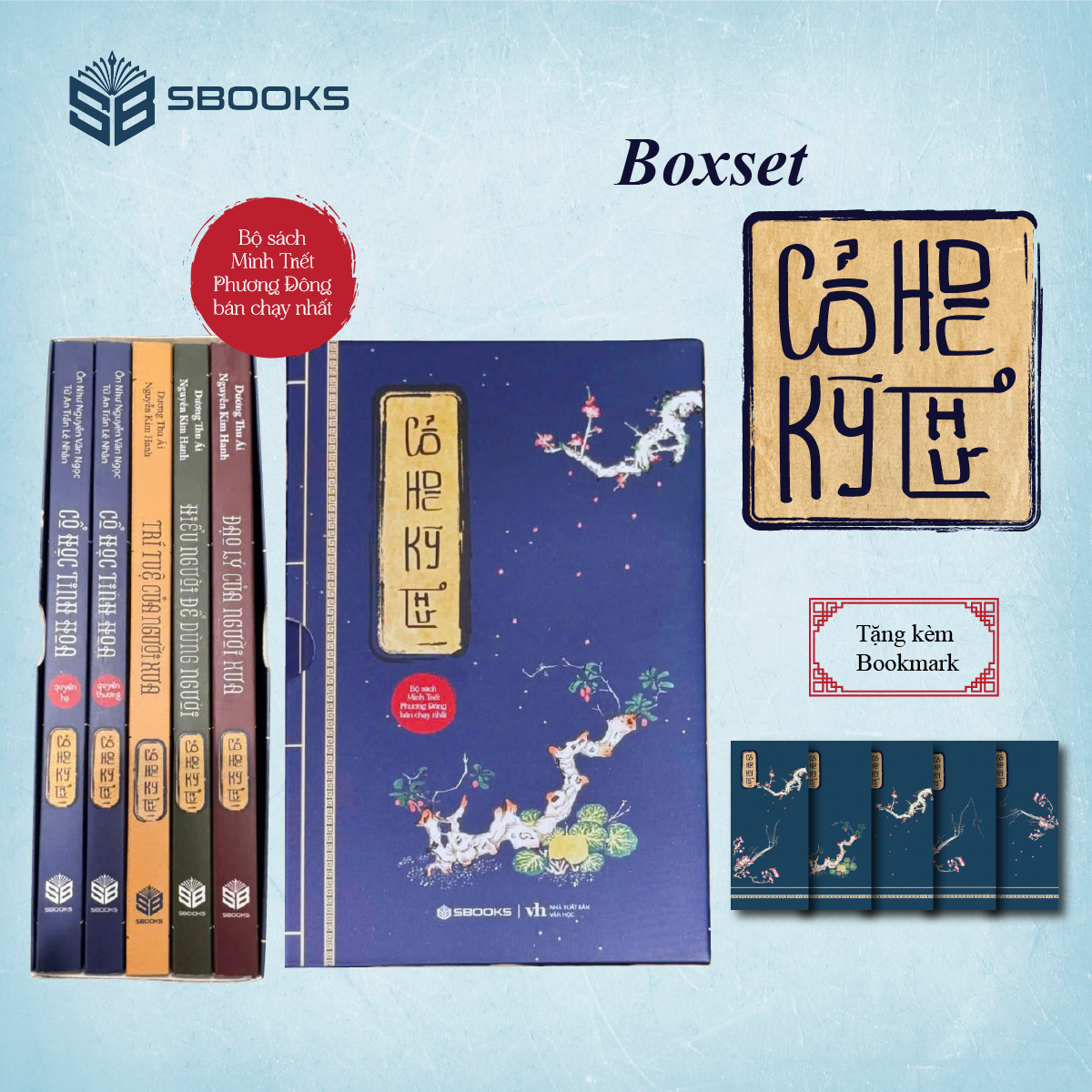  Sách - Combo Boxset 5 Cuốn Cổ Học Kỳ Thư  Phiên Bản Có Hộp  - SBOOKS 