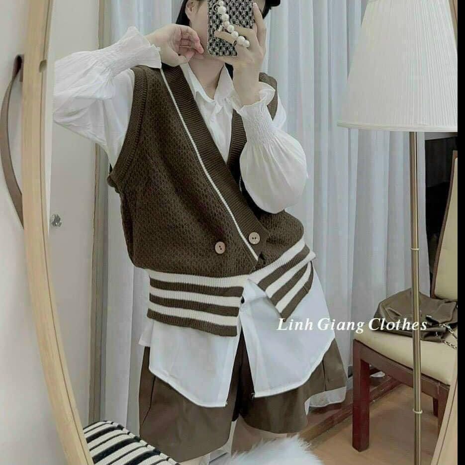 Áo sơ mi nữ tay phồng cúc thường m101