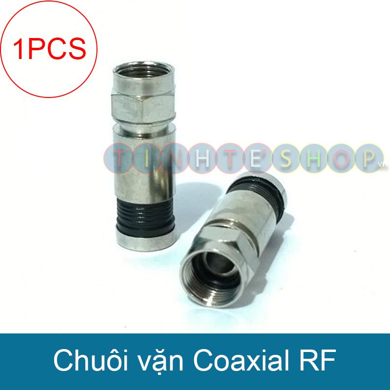 Chuôi vặn giắc rf angten tv cổ bấm cáp angten tv od-7.5mm