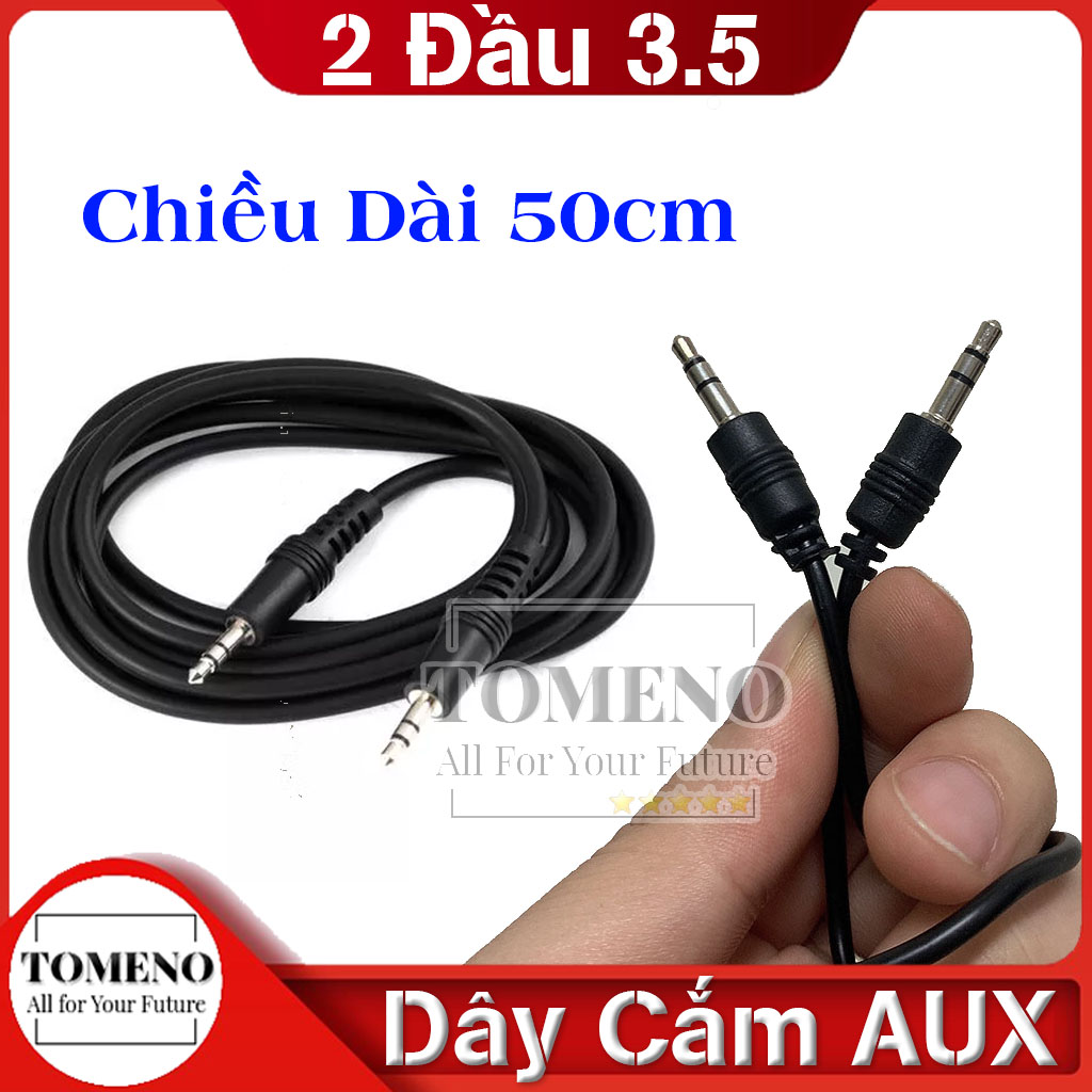 Dây cắm loa 2 đầu 3.5mm loại 1 , dây âm thanh 3.5mm dài 50cmm sử dụng tất cả mọi loại loa , cáp âm thanh , dây aux , cáp aux , dây cáp âp thanh , dây cáp loa 2 đầu , dây cáp aux , cáp audio , cap aux 2 đầu , dây cáp audio , dây âm thanh