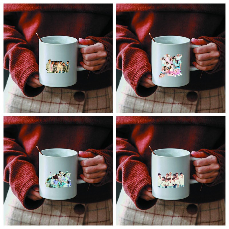 Cốc ly sứ in hình LISA TXT Bangtan Boys AESPA idol kpop cốc đựng nước xinh xắn tiện lợi