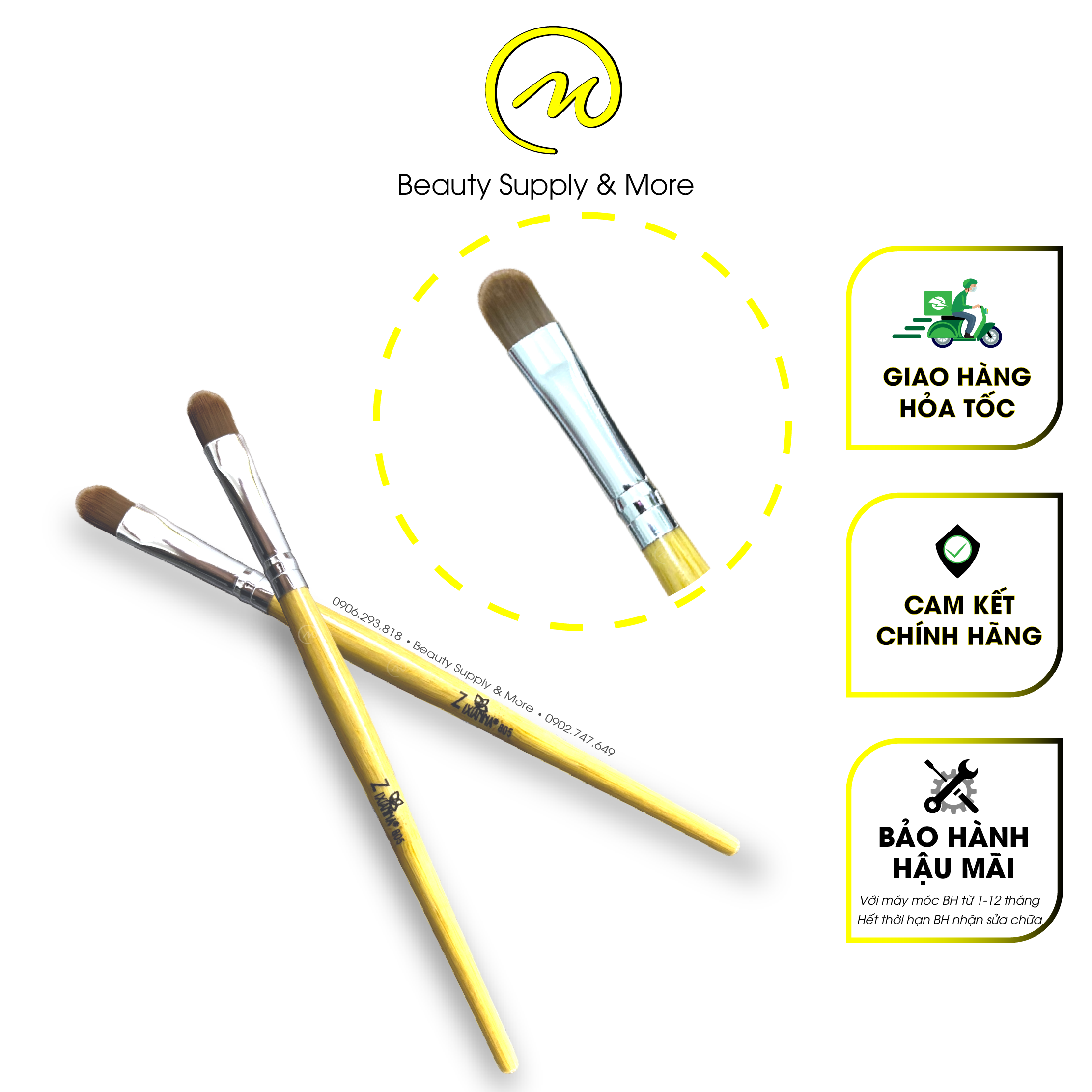 Cọ frech đầu móng 805/ loại cao cấp - cọ nail
