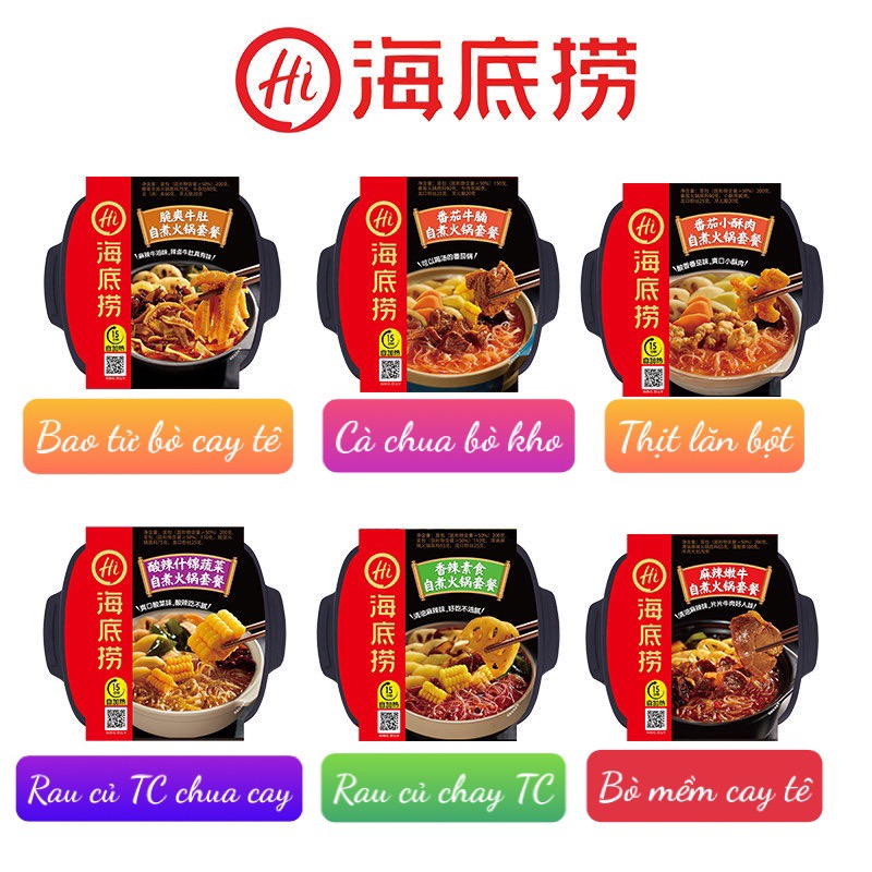 Lẩu tự sôi haidilao hot pot