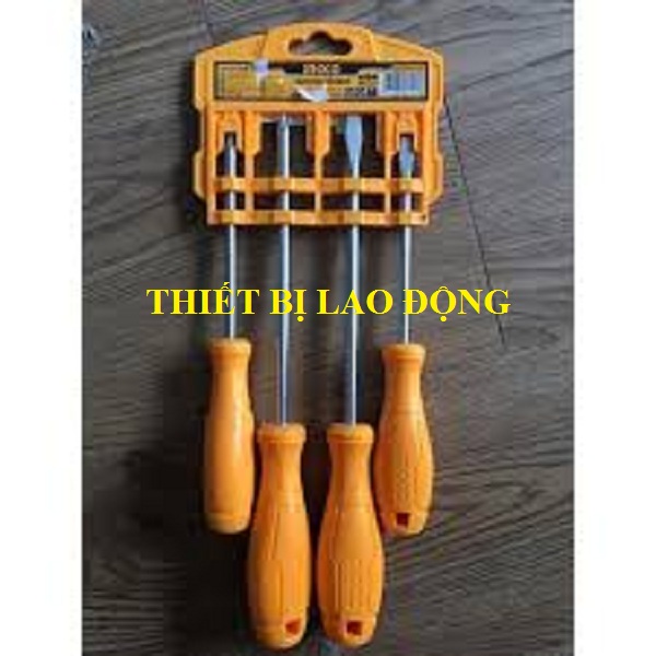 Bộ 4 tua vít ingco hksd0458