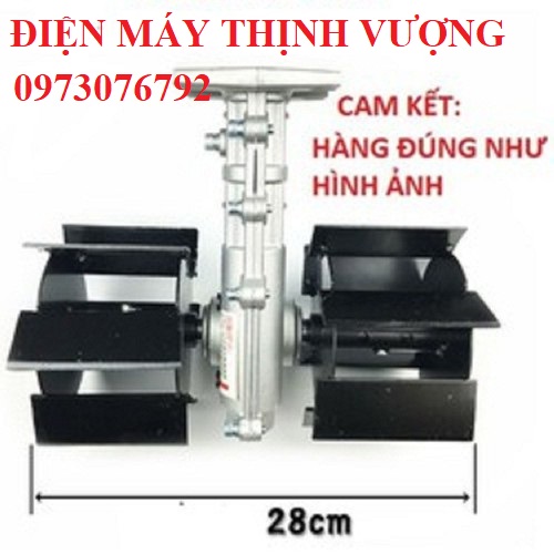 Đầu xới cỏ, đất lắp cho máy cắt cỏ - xếp răng thẳng, máy cắt cỏ, trục 26mm, 28mm ty 7 khía, 9 khía