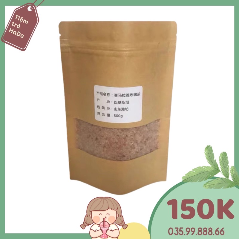 Muối hoa hồng nhập khẩu gói 500g đánh milk foam ,kem cheese