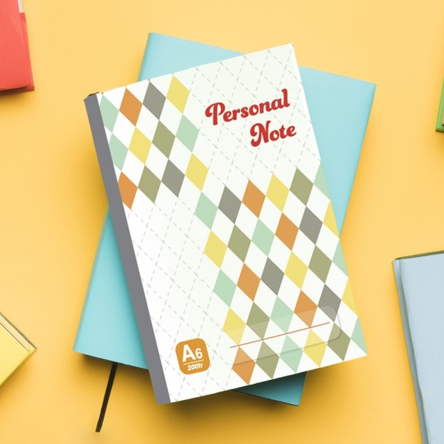 Hải tiến sổ may gáy a6 - personal note lốc 5 quyển