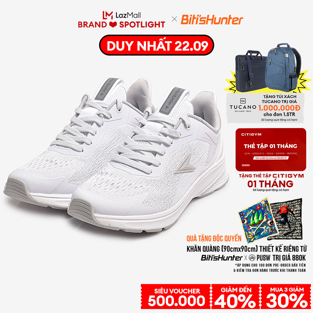 0H 2H 22/9 BITI'S VOUCHER 15 & LAZADA VOUCHER 12 Giày Thể Thao Nữ Hunter Core HSW003200TRG